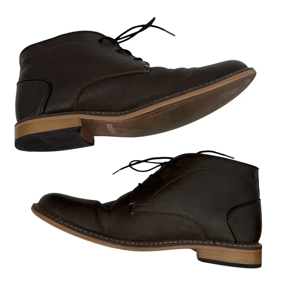 Steve Madden Alakk Chukka Boots Men's Size 9M Brown Lace Up Ankle Casual Dress